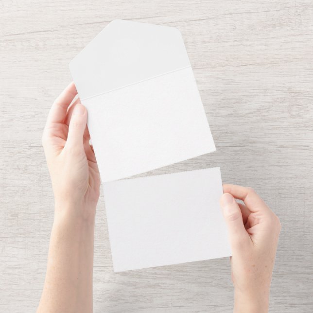 Invitación de Boda Todo en Uno (desgarro)