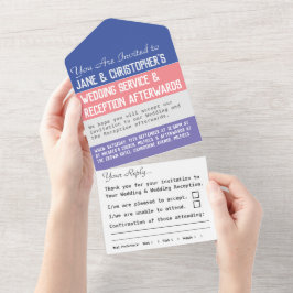 Invitación de boda todo en uno