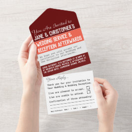 Invitación de Boda Todo en Uno