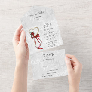 Invitación de Boda Todo en Uno
