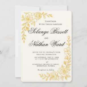 Invitación de boda todo en uno 'Lenguaje del Amor'