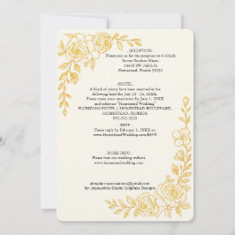 Invitación de boda todo en uno 'Lenguaje del Amor'