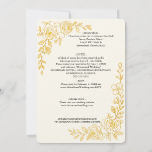 Invitación de boda todo en uno 'Lenguaje del Amor'