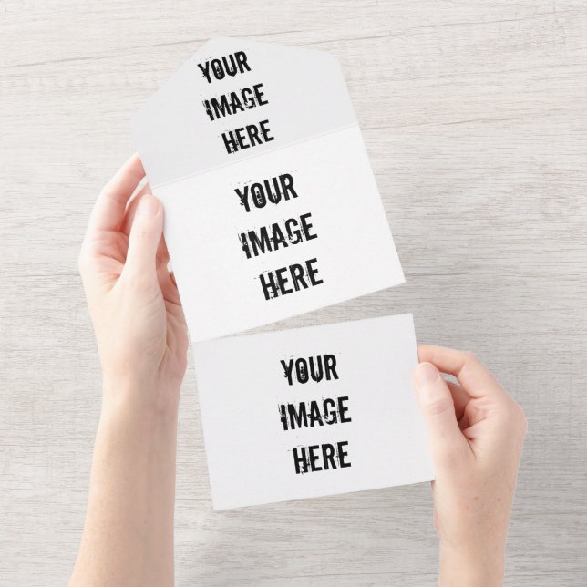 Invitación de boda todo en uno totalmente personal (desgarro)