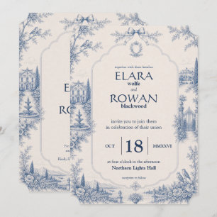 Invitación de Boda Toile de Jouy Venue Story