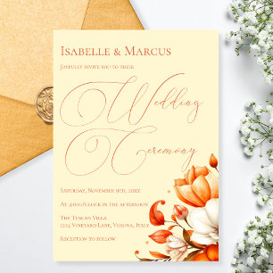 Invitación de Boda Tonos Suaves de Puesta de Sol
