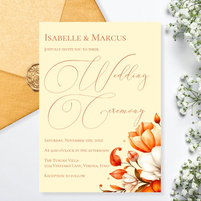 Invitación de Boda Tonos Suaves de Puesta de Sol (Soft Sunset Hues Wedding Invitation)