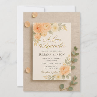 Invitación de boda Un amor para recordar | Melocot