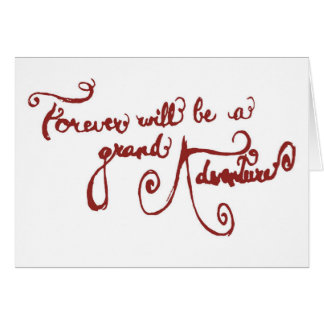 Invitación de boda - una aventura magnífica (roja)