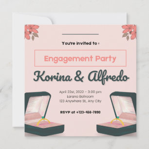 invitación de boda única