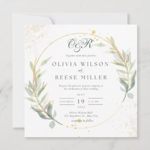 Invitación de boda única