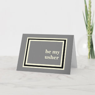 Invitación de boda USHER - Moderno, fondo gris