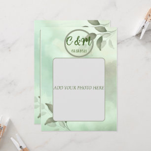 INVITACIÓN DE BODA VERDE DE PRIMAVERA EN VIETNAMIT