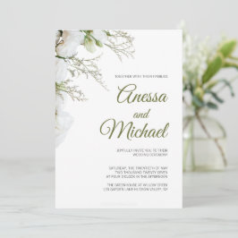 Invitación de Boda Verde Salvia