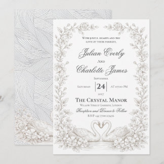 Invitación de boda verde salviaInvitación de jardí