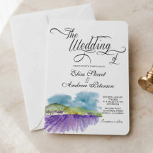 Invitación de boda viñedo toscano