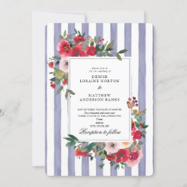 Invitación de boda Violetas Persas