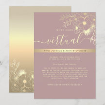 Invitación de boda virtual moderna
