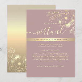 Invitación de boda virtual moderna