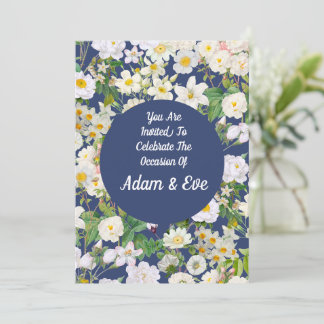 Invitación de boda White Bloom 