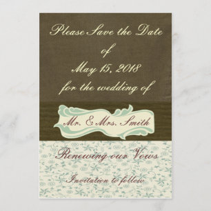 Invitación de boda y renovación de votos