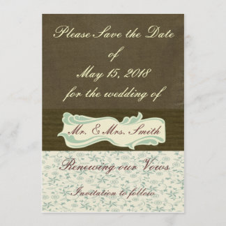 Invitación de boda y renovación de votos