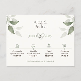 Invitación de Bodas