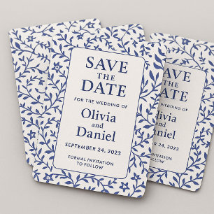 Invitación de bodas botánicas vintage   Elegante