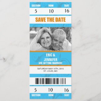INVITACIÓN DE BODAS CON TEMA DEPORTIVO/ GUARDAR LA