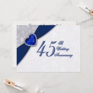 Invitación de Bodas de Damasco 45 Aniversario