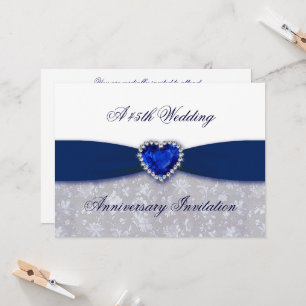Invitación de Bodas de Damasco 45 Aniversario