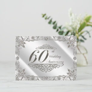 Invitación de Bodas de Diamante por el 60º Anivers