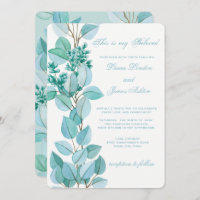 Invitación de bodas de flores