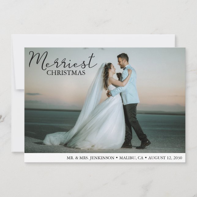 Invitación de Bodas de fotografía de Navidades más (Anverso)