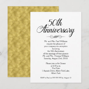 invitación de bodas de oro 50 aniversario con cali