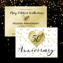 Invitación de Bodas de Oro - 50 Aniversario de Bod