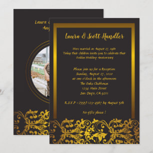 Invitación de bodas de oro 50 aniversario de boda