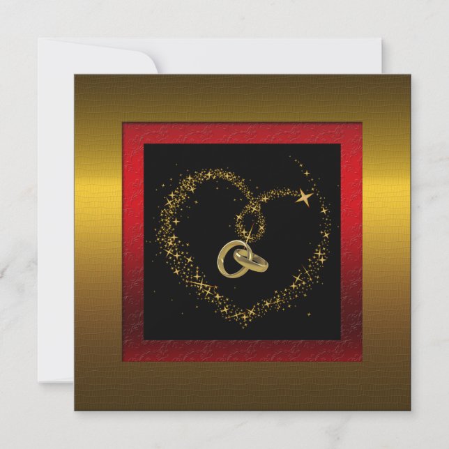 Invitación de bodas de oro 50 aniversario de boda (Anverso)