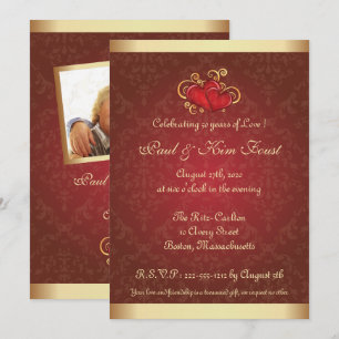 Invitación de Bodas de Oro 50 Aniversario de Boda 
