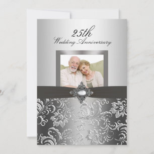 Invitación de Bodas de Oro con Foto de Remolino Fl