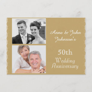 Invitación de Bodas de Oro por 50º Aniversario de 