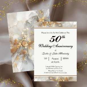 Invitación de Bodas de Oro por 50º Aniversario de