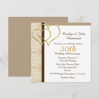 Invitación de Bodas de Oro por 50 Aniversario de B