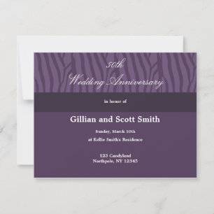 Invitación de Bodas de Oro Purpura
