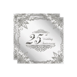 Invitación de bodas de plata 25 aniversario