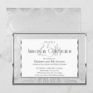Invitación de Bodas de Plata 25 Aniversario