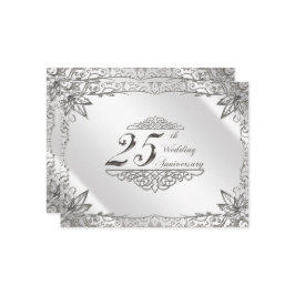 Invitación de Bodas de Plata 25 Aniversario Flouri