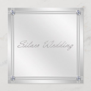 Invitación de Bodas de Plata con Diamante