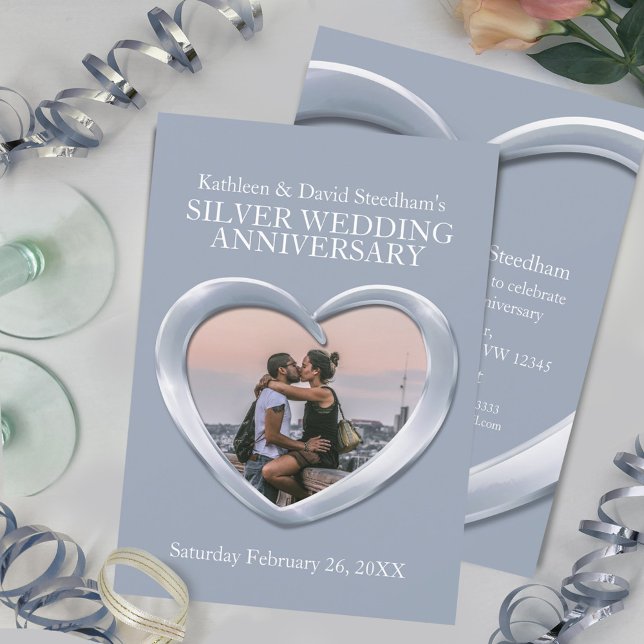 invitación de bodas de plata corazón foto 25 anive (Subido por el creador)