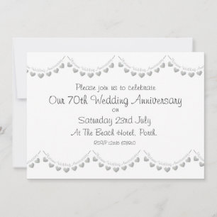 Invitación de Bodas de Platino 70 Aniversario